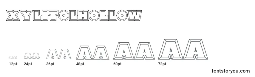 XylitolHollow Font Sizes