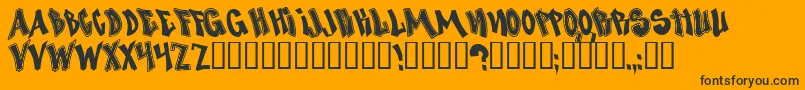 NosegrindDemo Font – Black Fonts on Orange Background