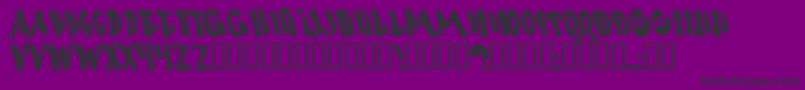 NosegrindDemo Font – Black Fonts on Purple Background