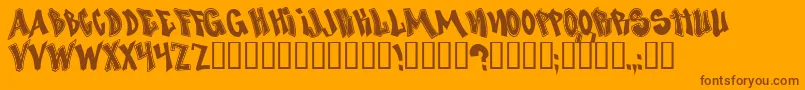 NosegrindDemo Font – Brown Fonts on Orange Background