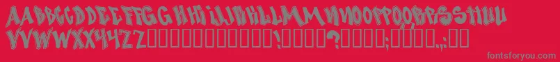 NosegrindDemo Font – Gray Fonts on Red Background