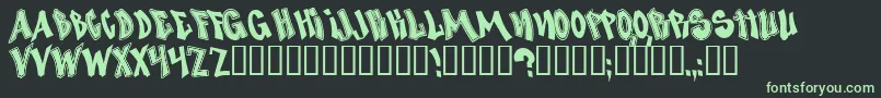 NosegrindDemo Font – Green Fonts on Black Background