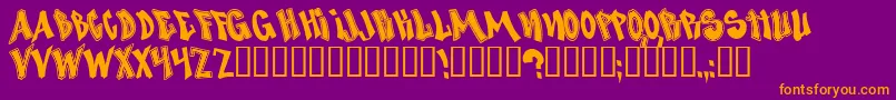 NosegrindDemo Font – Orange Fonts on Purple Background