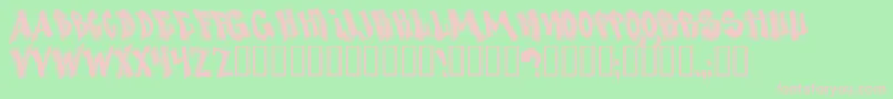 NosegrindDemo Font – Pink Fonts on Green Background