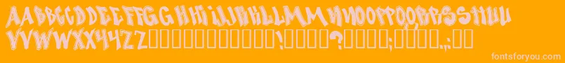 NosegrindDemo Font – Pink Fonts on Orange Background