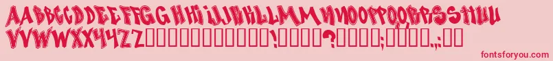 NosegrindDemo Font – Red Fonts on Pink Background