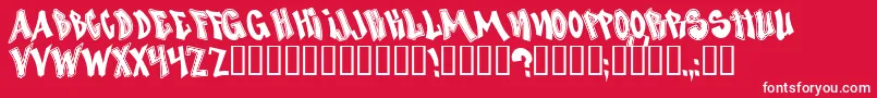 NosegrindDemo Font – White Fonts on Red Background
