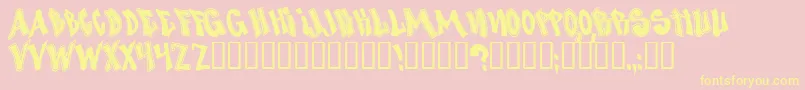 NosegrindDemo Font – Yellow Fonts on Pink Background
