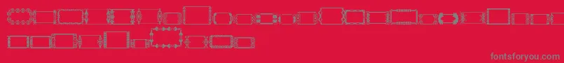 SlButton1 Font – Gray Fonts on Red Background