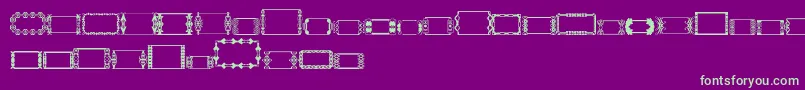 Шрифт SlButton1 – зелёные шрифты на фиолетовом фоне