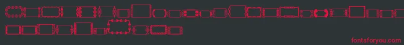 SlButton1 Font – Red Fonts on Black Background
