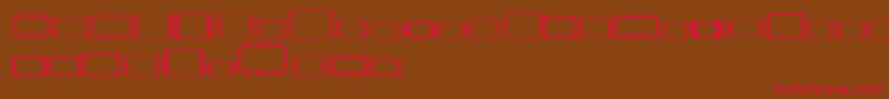 SlButton1 Font – Red Fonts on Brown Background