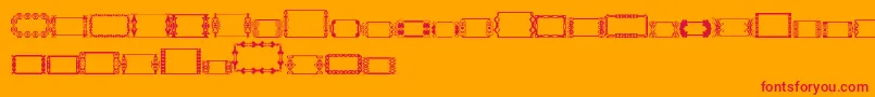 SlButton1 Font – Red Fonts on Orange Background