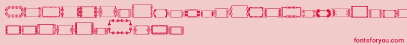 SlButton1 Font – Red Fonts on Pink Background