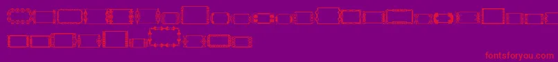 Шрифт SlButton1 – красные шрифты на фиолетовом фоне
