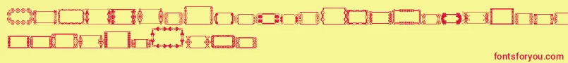 SlButton1 Font – Red Fonts on Yellow Background