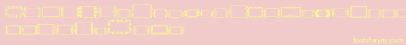 SlButton1 Font – Yellow Fonts on Pink Background
