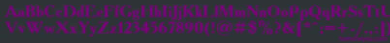 Police Academy.KzBold – polices violettes sur fond noir