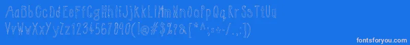 WsEgg Font – Pink Fonts on Blue Background