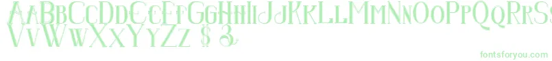 Senandungmalamboldcollege Font – Green Fonts on White Background