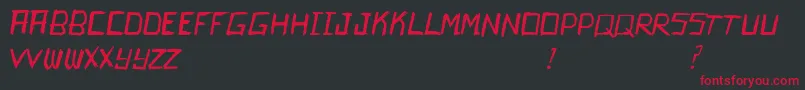 Kamikaze Font – Red Fonts on Black Background