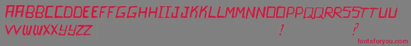 Kamikaze Font – Red Fonts on Gray Background