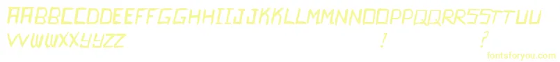 Kamikaze-Schriftart – Gelbe Schriften
