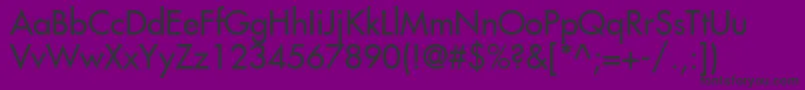 KudosSsi-Schriftart – Schwarze Schriften auf violettem Hintergrund