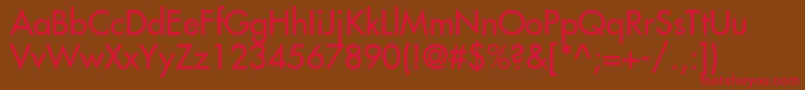 KudosSsi Font – Red Fonts on Brown Background