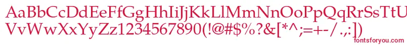 TexgyrepagellaRegular Font – Red Fonts