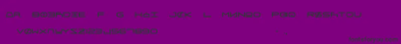 FrauUnifon-Schriftart – Schwarze Schriften auf violettem Hintergrund