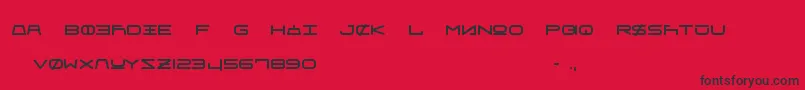 FrauUnifon Font – Black Fonts on Red Background