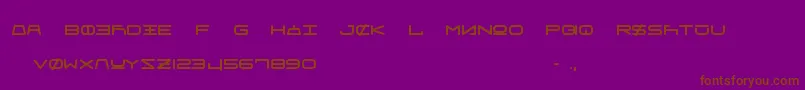 FrauUnifon Font – Brown Fonts on Purple Background