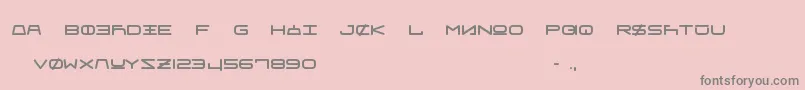 Czcionka FrauUnifon – szare czcionki na różowym tle