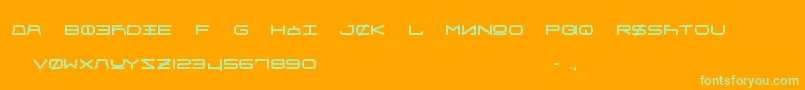 FrauUnifon Font – Green Fonts on Orange Background