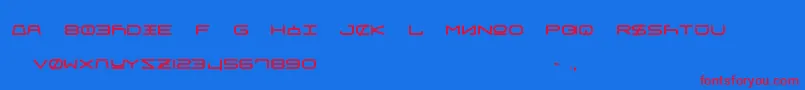 Шрифт FrauUnifon – красные шрифты на синем фоне