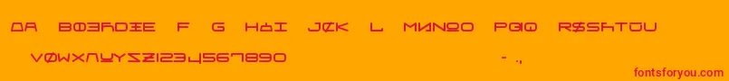 FrauUnifon Font – Red Fonts on Orange Background