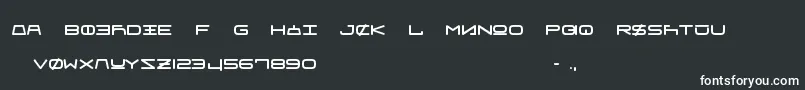 FrauUnifon Font – White Fonts on Black Background