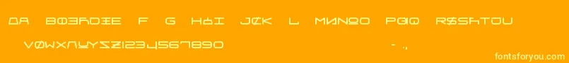 FrauUnifon Font – Yellow Fonts on Orange Background