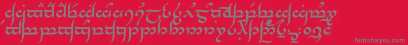 TengwarAnnatarBold Font – Gray Fonts on Red Background