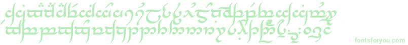 TengwarAnnatarBold Font – Green Fonts on White Background