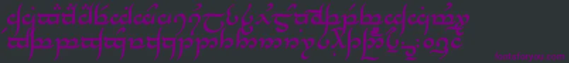 TengwarAnnatarBold Font – Purple Fonts on Black Background