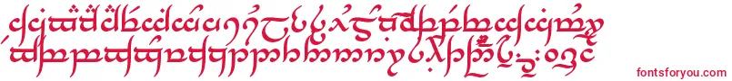 TengwarAnnatarBold-fontti – punaiset fontit