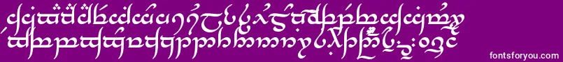 TengwarAnnatarBold Font – White Fonts on Purple Background