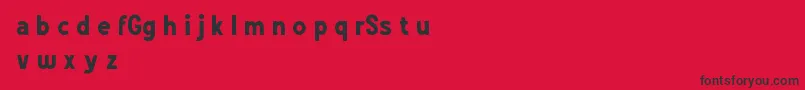 GrotesSansDemo Font – Black Fonts on Red Background