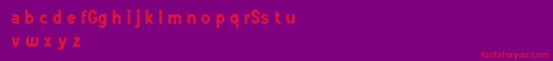 GrotesSansDemo Font – Red Fonts on Purple Background