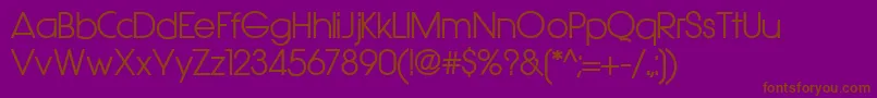 Hasteristicobold Font – Brown Fonts on Purple Background