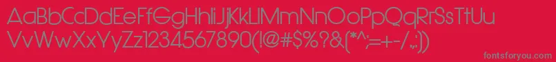 Hasteristicobold Font – Gray Fonts on Red Background
