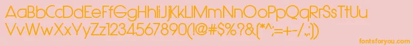 Hasteristicobold Font – Orange Fonts on Pink Background