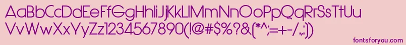 Шрифт Hasteristicobold – фиолетовые шрифты на розовом фоне